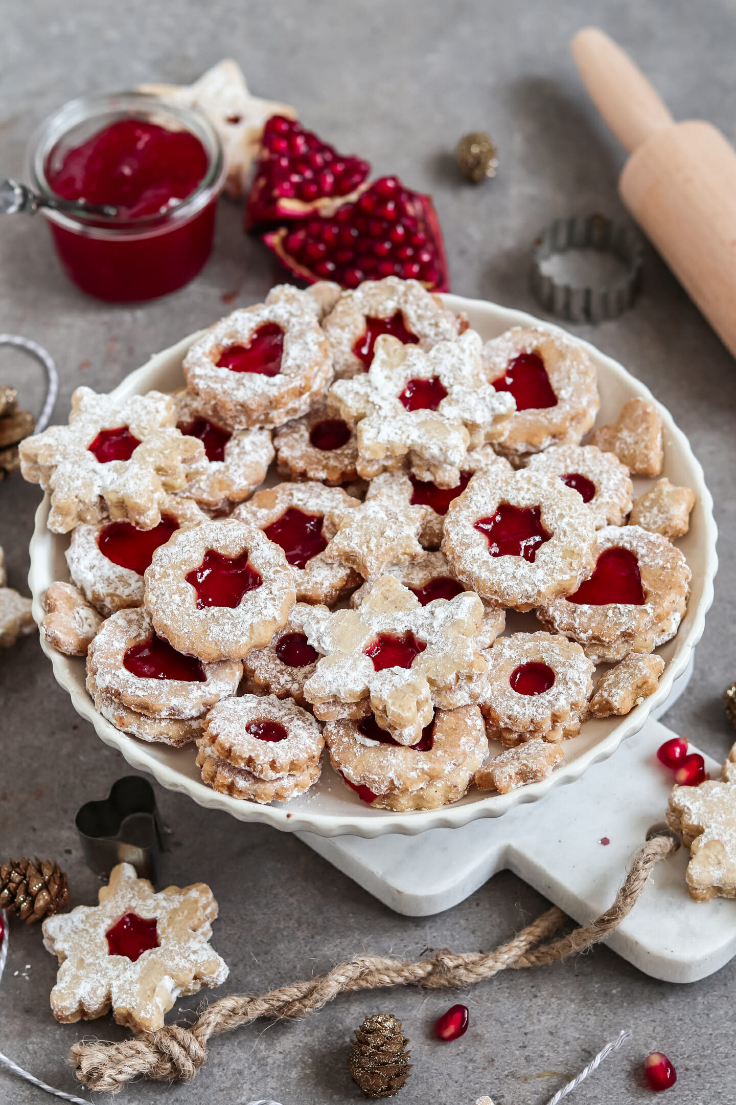 Vegane Linzer Plätzchen | Spitzbuben | byanjushka