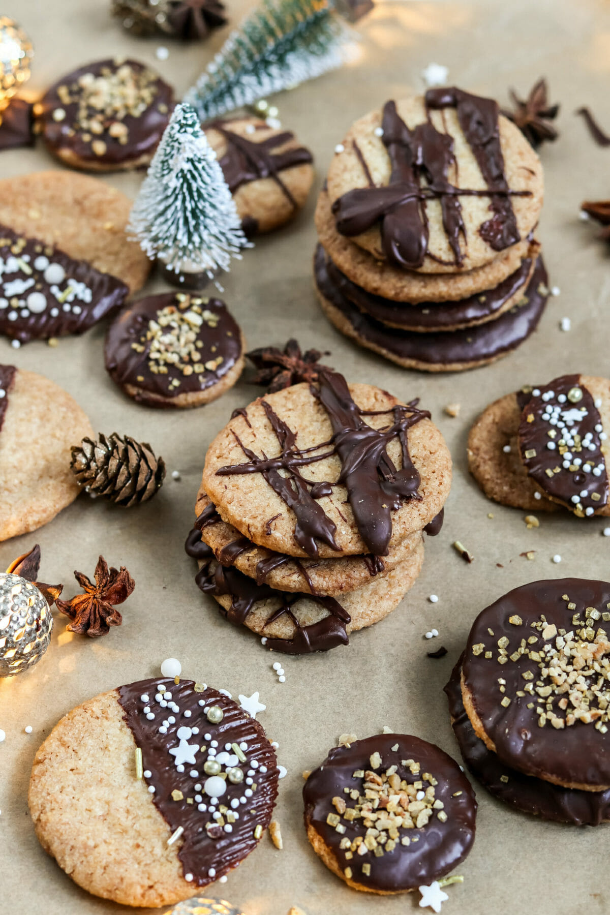 Vegane Mandel Kokos Plätzchen Einfache Weihnachtsplätzchen byanjushka