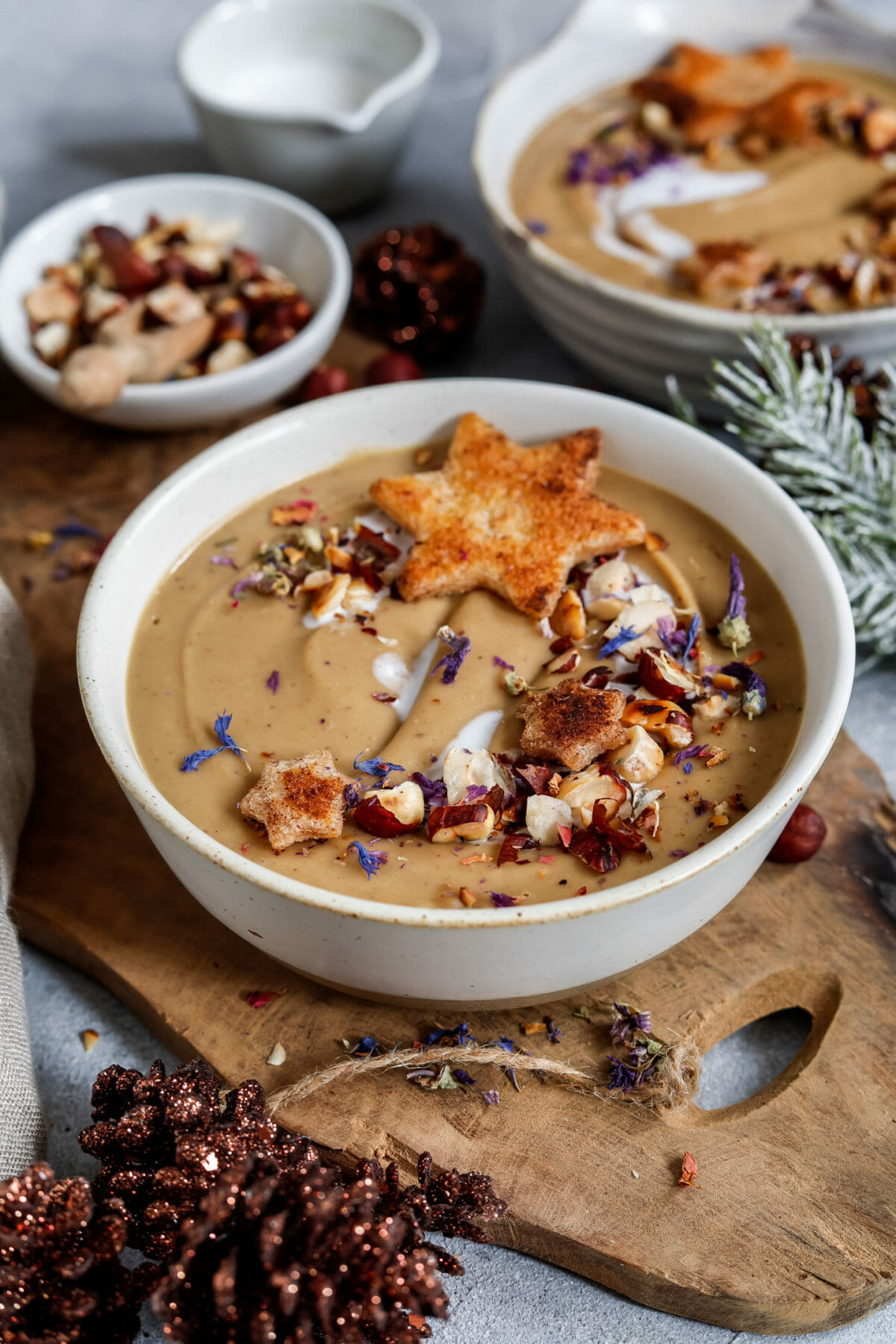 Cremige Maronensuppe mit Zimt-Croûtons | byanjushka Cremige Maronensuppe mit Zimt-Croûtons | byanjushka